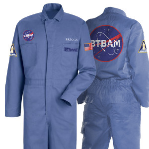 With the official BTBAM flight suit and The Parallax II: Future Sequence, you are cleared to blast off into space.
