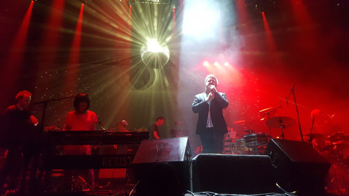 LCD Soundsystem performing Oh Baby